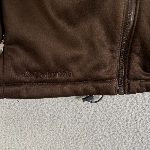 Columbia Interchange Jacket Women Medium Brown Faux Fur Collar Full Zip Gorpcore - Picture 5 of 14